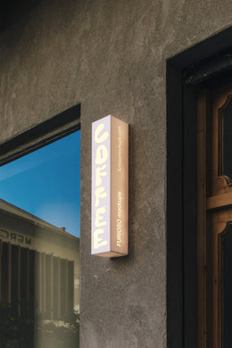 Signage Mockup 02CC PSD mockup from the Coffee Collection – FURIOSO