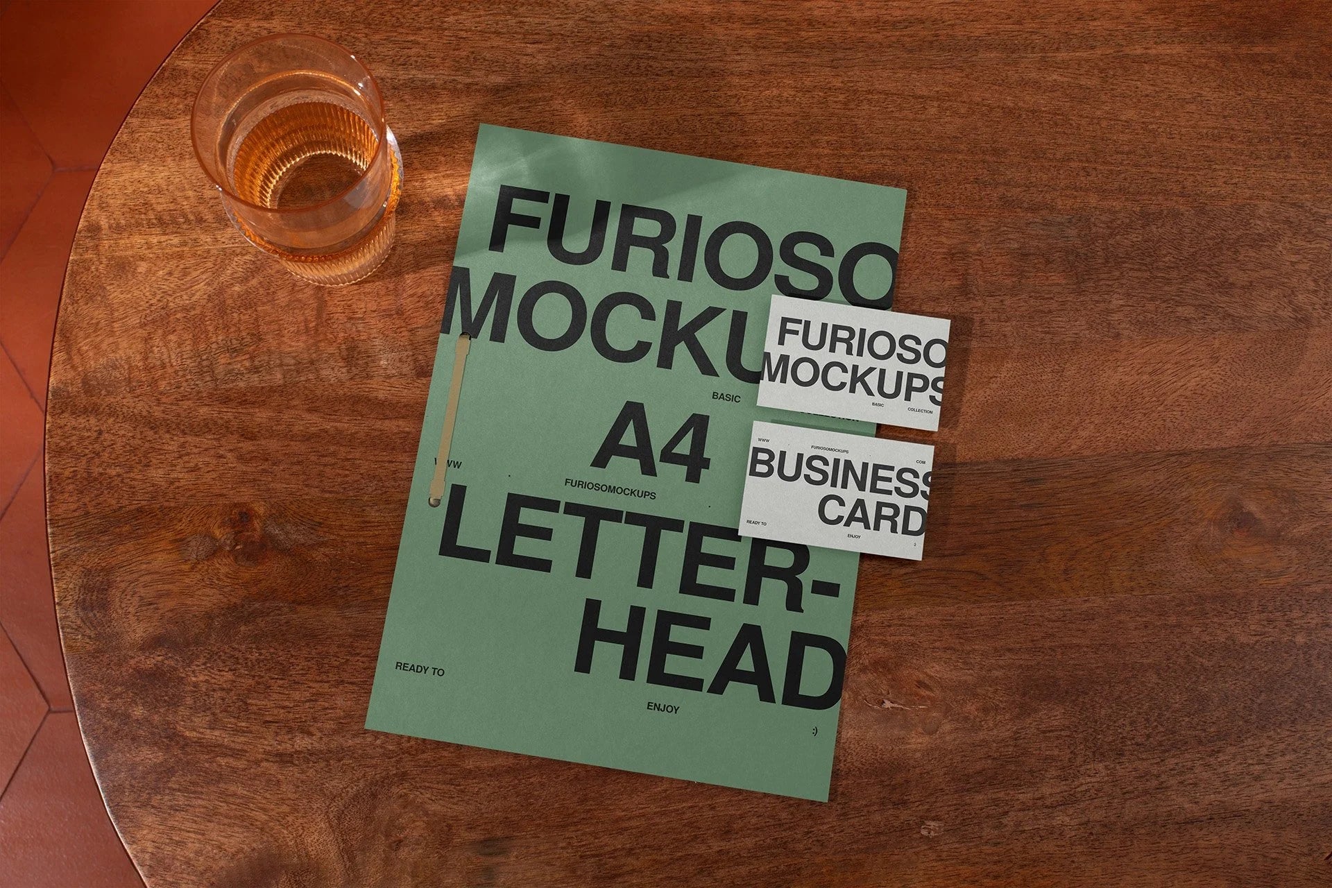 Stationery Mockup 05FM PSD mockup from the Basic Collection – FURIOSO