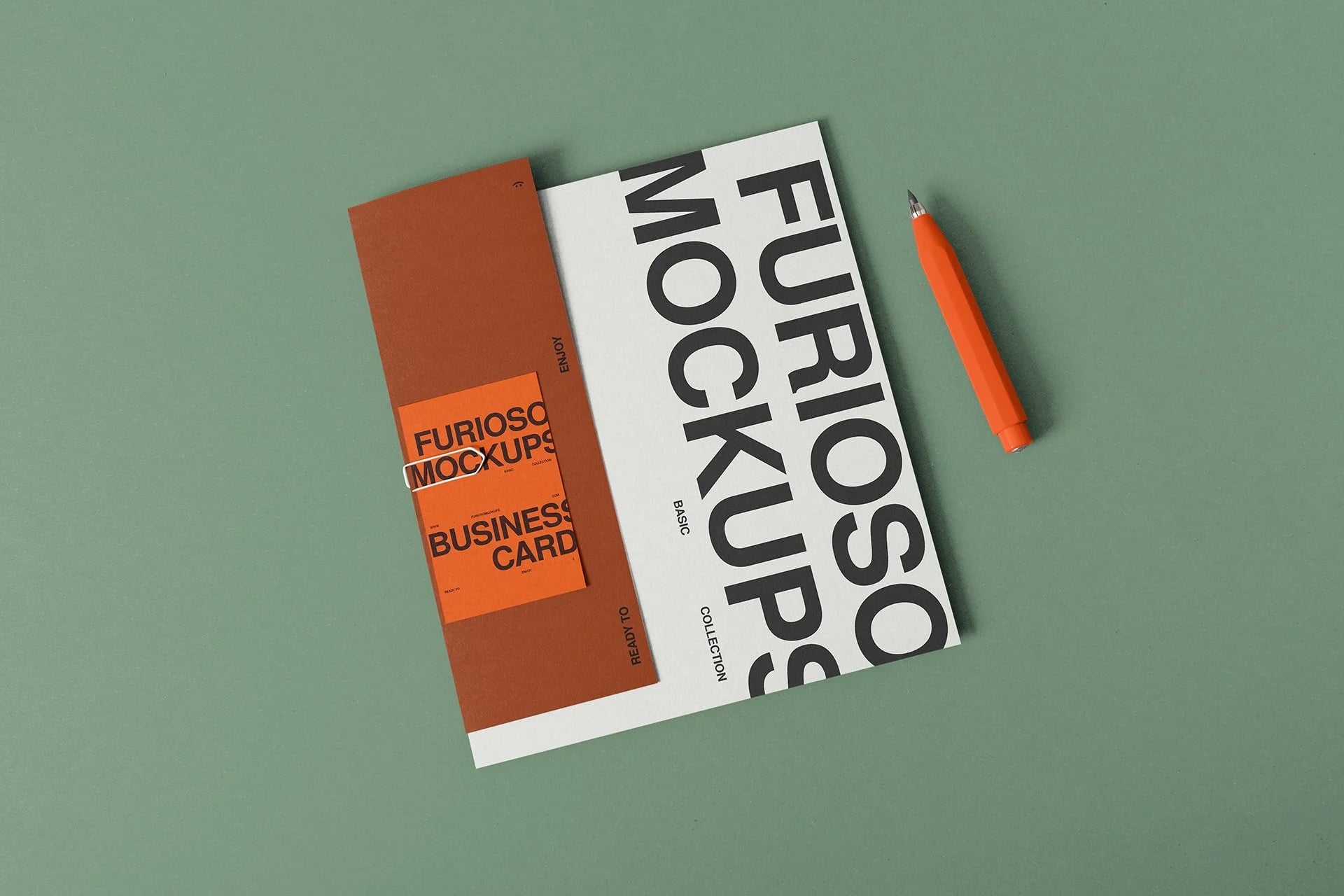 Stationery Mockup 18FM PSD mockup from the Basic Collection – FURIOSO