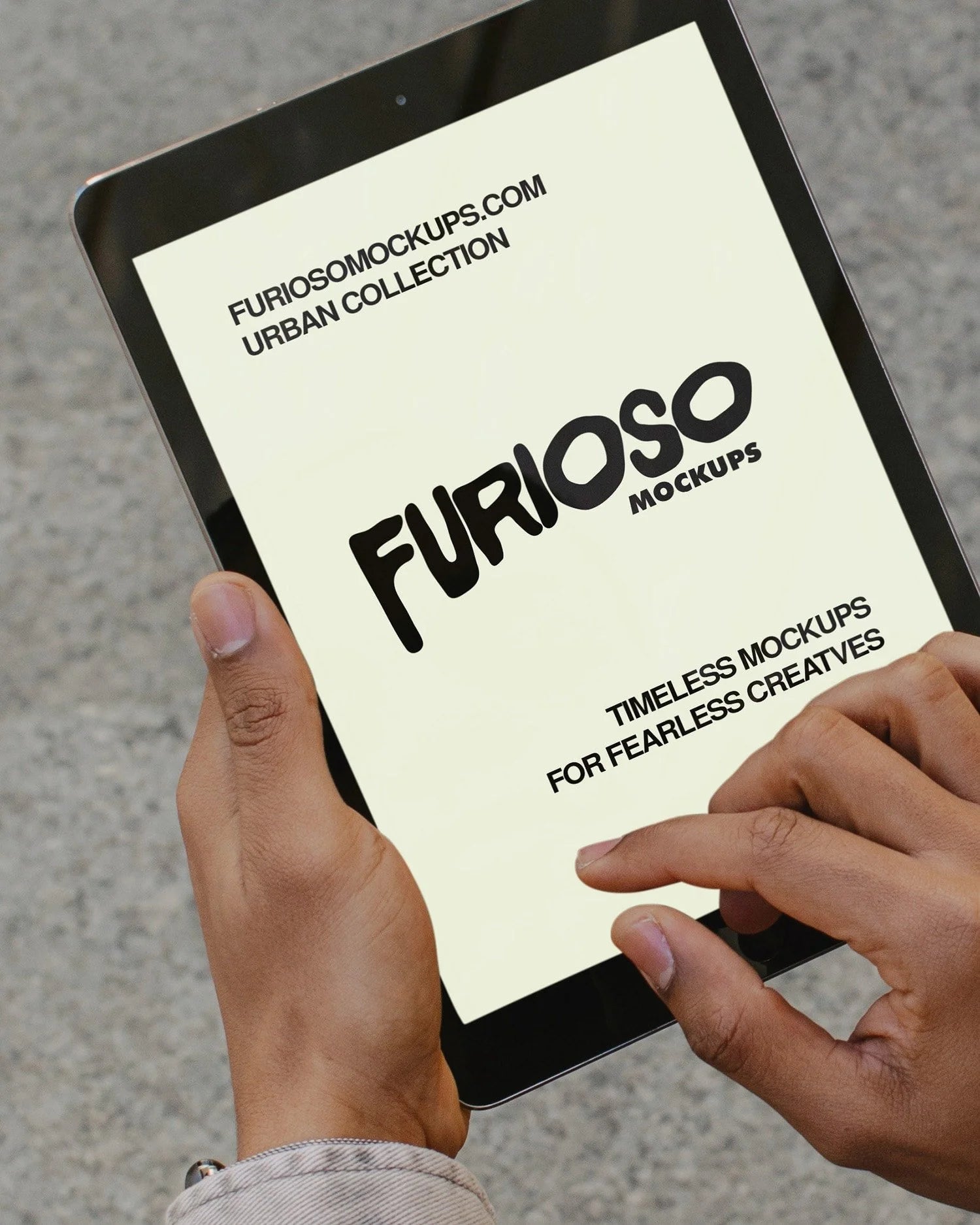 iPad Mockup 03UC PSD mockup from the Urban Collection – FURIOSO