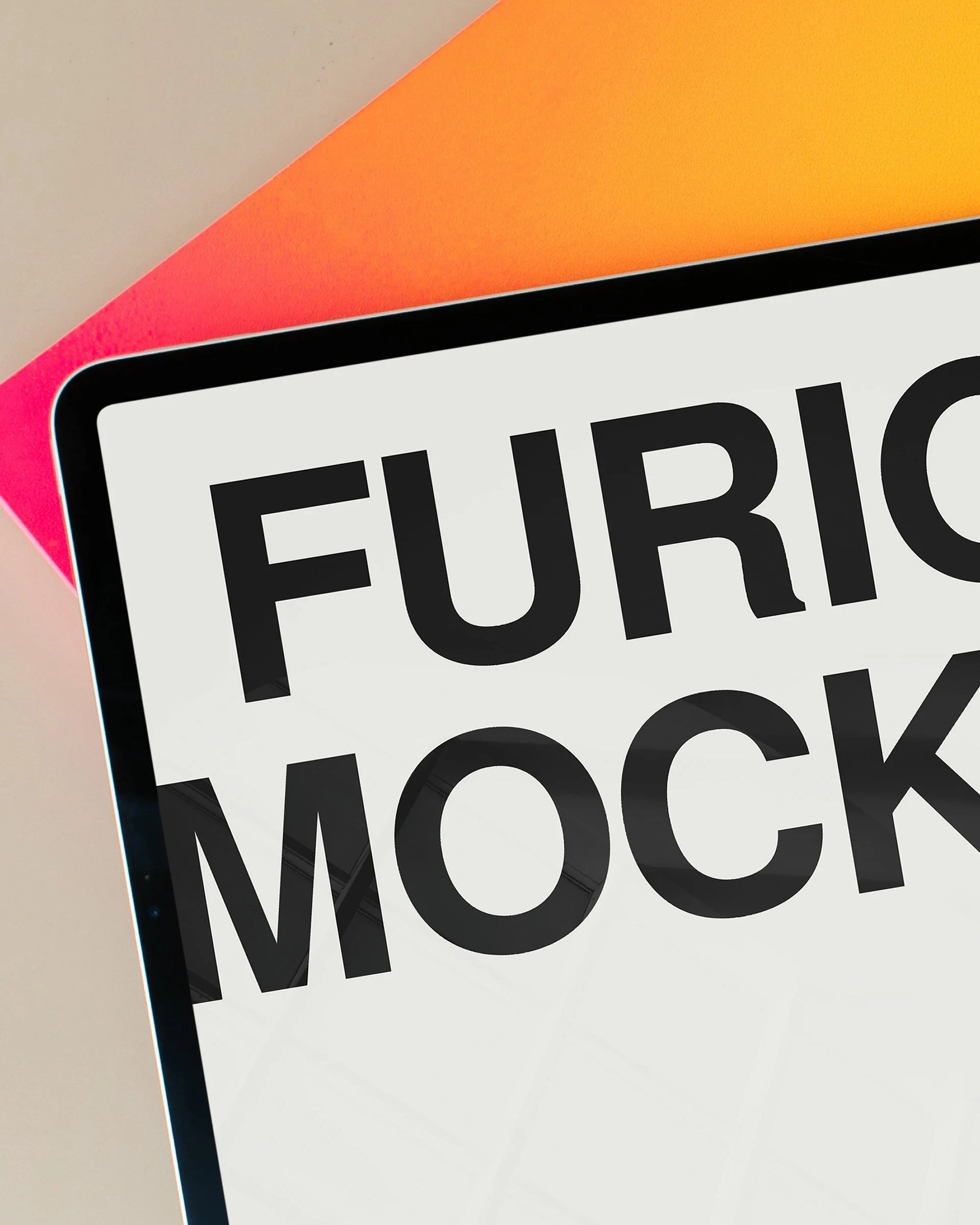 iPad Mockup 05FM PSD mockup from the Basic Collection – FURIOSO