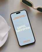 iPhone PSD mockup photographed in a coffee shop with natural light – FURIOSO
