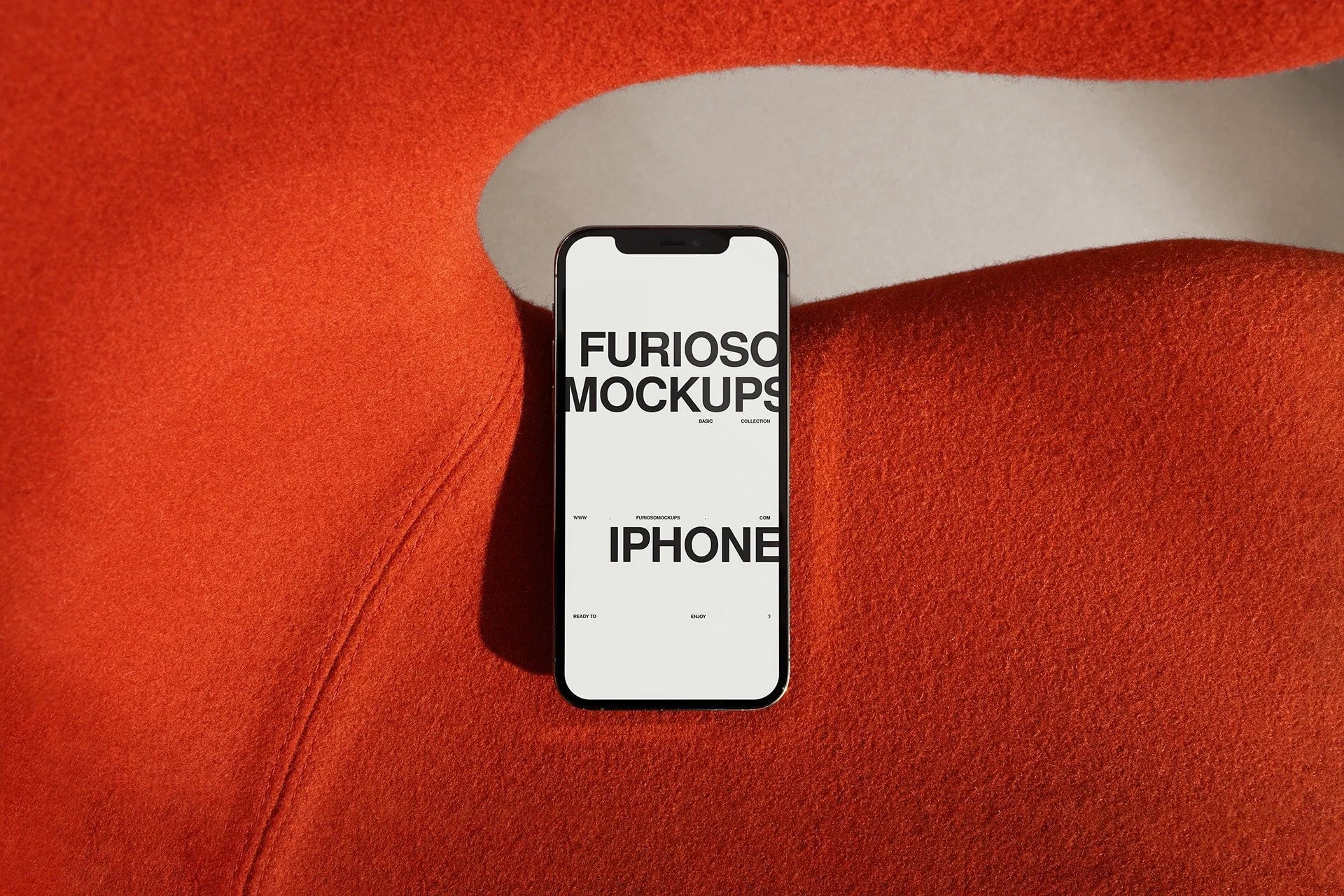 iPhone Mockup 04FM PSD mockup from the Basic Collection – FURIOSO