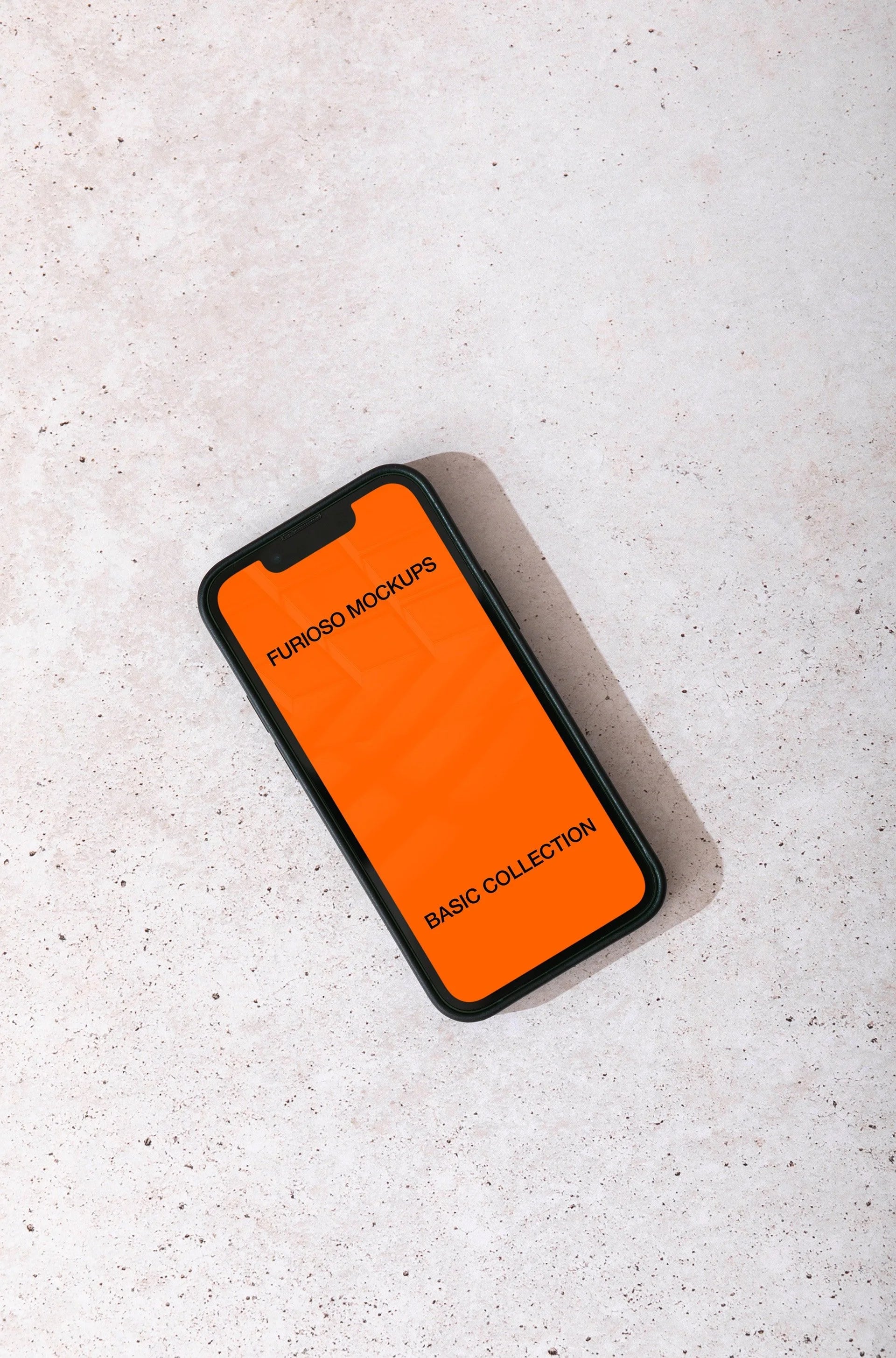 iPhone Mockup 05FM PSD mockup from the Basic Collection – FURIOSO