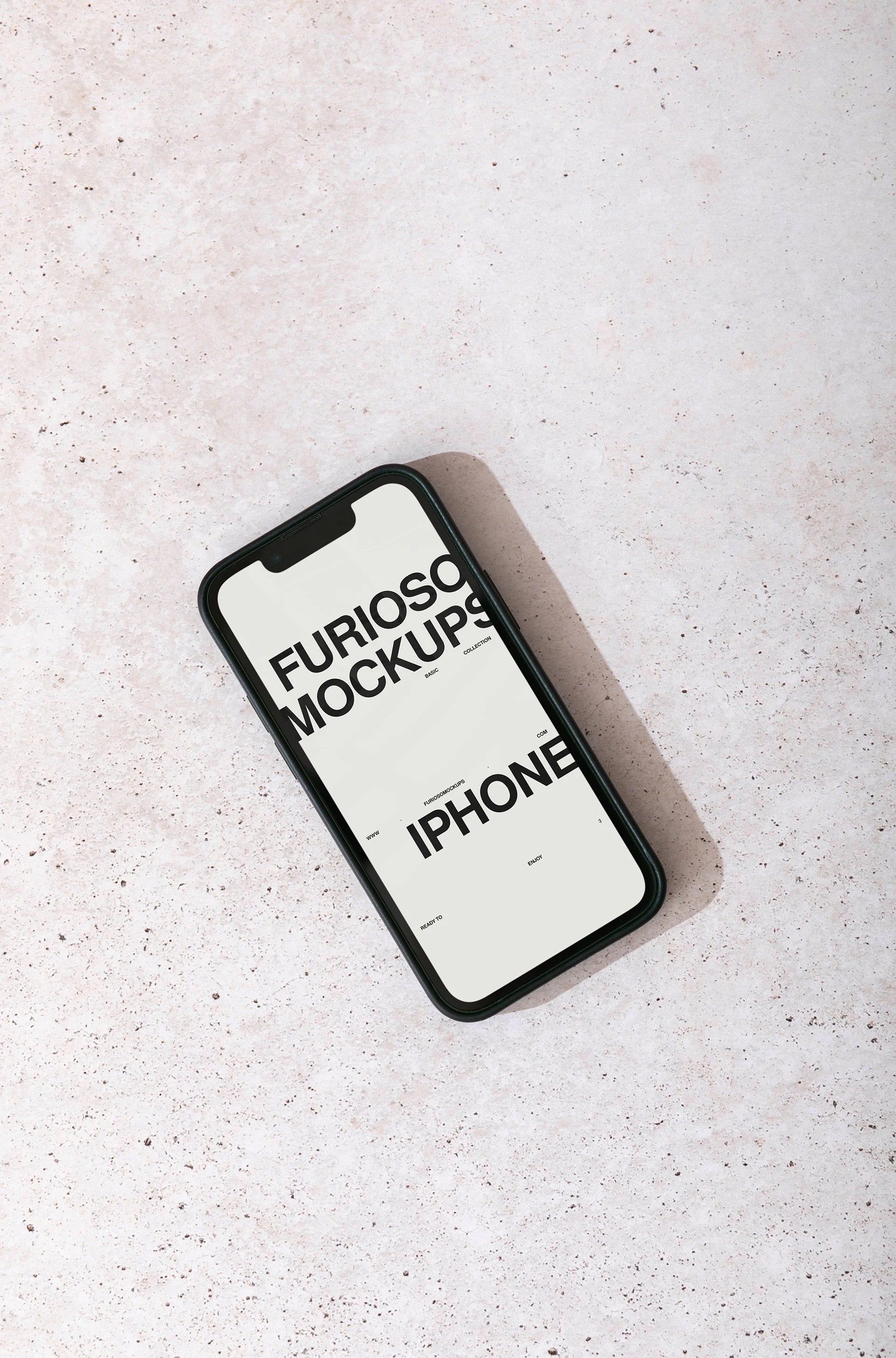 iPhone Mockup 05FM PSD mockup from the Basic Collection – FURIOSO