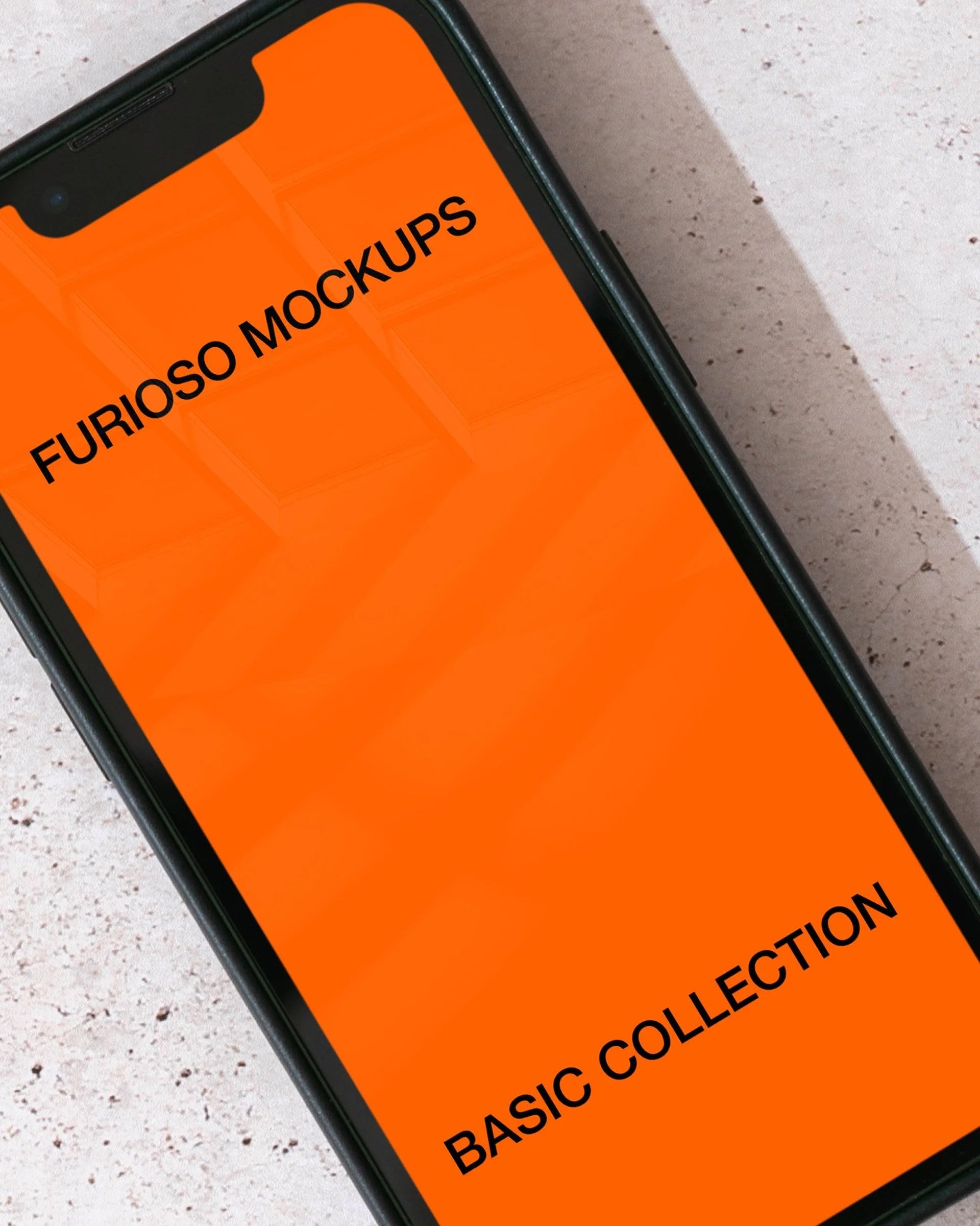 iPhone Mockup 05FM PSD mockup from the Basic Collection – FURIOSO