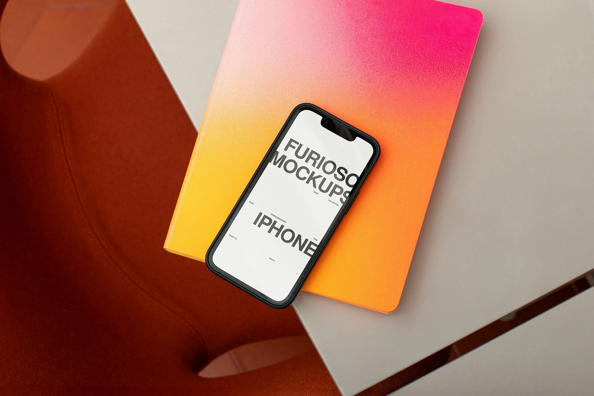 iPhone Mockup 12FM PSD mockup from the Basic Collection – FURIOSO
